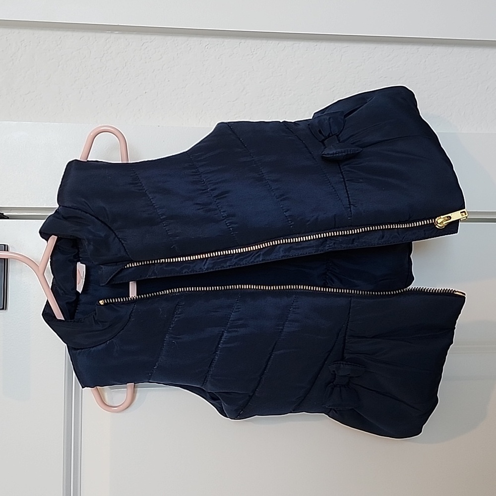 Toddler Girls, Blue Puffer Vest, Size 2T,